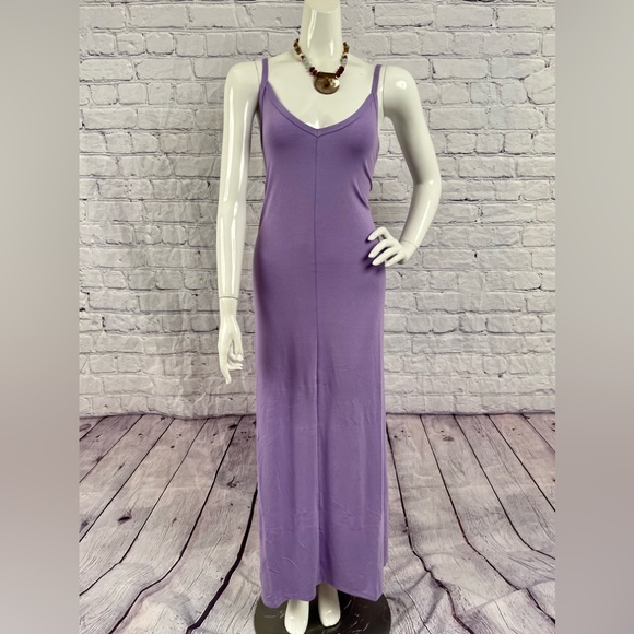 NWT Lavender  Plus Size Maxi Dress With Pockets Size Various - Picture 10 of 15